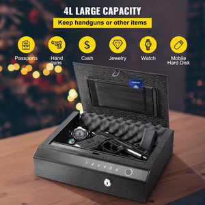 Chống rơi, chống đập, hộp Súng chống trộm, hộp an toàn tài sản cá nhân chiến thuật hộp kim loại nhận dạng vân tay mật khẩu hộp an toàn - Product Image 3