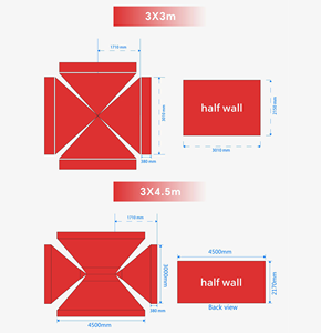خيمة إعلانية خارجية مخصصة مقاومة للماء بإطار فولاذي قوي 40 مم مع طباعة حرارية - Product Image 3