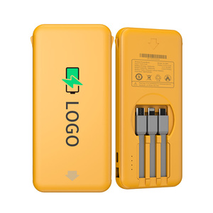Xách tay 5000mAh chia sẻ ngân hàng điện với được xây dựng trong 3 cáp và biểu tượng tùy chỉnh có sẵn - Product Image 2