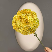 Buket Bunga Hydrangea Sutra Realistis Buatan Khusus Grosir untuk Dekorasi Pesta Pernikahan