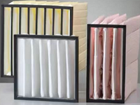 Filtres à air intermédiaires Airkey pour système HVAC, filtres à air en fibre de verre F7 F8 F9, sac/poche, fabriqués en Chine