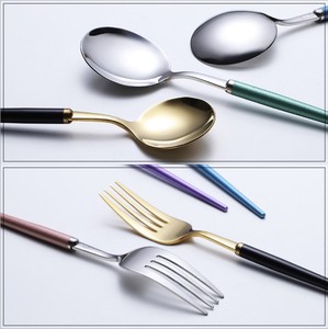 Xách tay thiết lập dao kéo du lịch dao kéo thép không gỉ muỗng đũa ngã ba và lúa mì hộp - Product Image 5