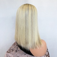 Perruque juive de qualité supérieure 9x6 HD Lace, cheveux humains vierges non traités, couleur blondes avec mèches, cuticules alignées, dentelle suisse, perruque casher