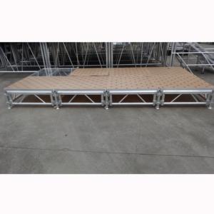 4x4ft retractable <b>stage</b> <b>platform</b> height adjustable portable trade show <b>stage</b> - Product Image 1
