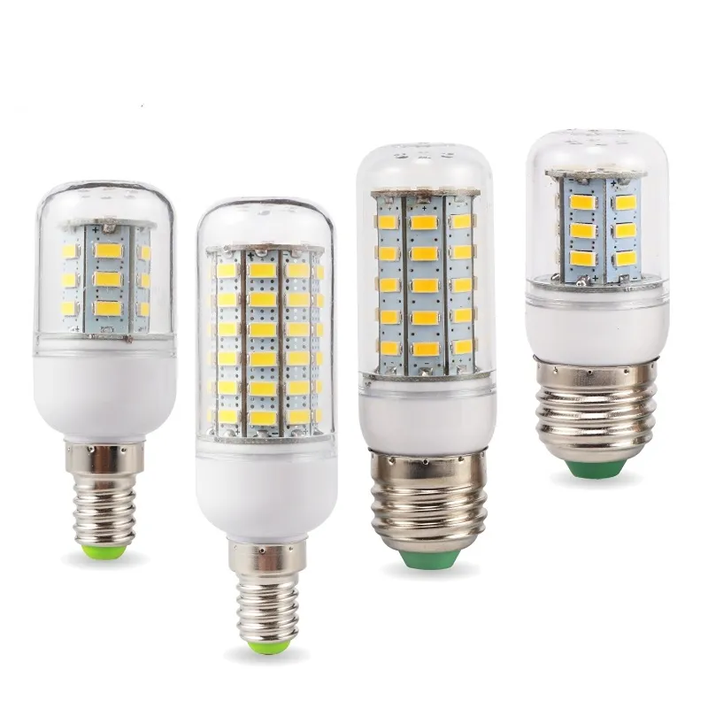 Ampoule de maïs LED E27 E14 24 36 48 56 69 72 W SMD 5730 220V lampe LED lustre bougie LED lumière