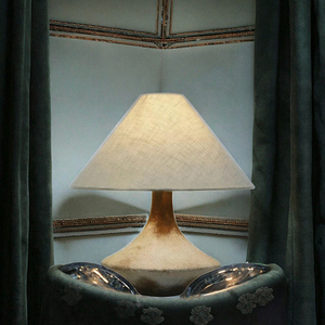 <span class=keywords><strong>BIFANG</strong></span> Weiß-Braune Japanische Wabi-Sabi Minimalistische Einfache Elektrische Keramik-Tischlampe mit Stoffschirm LED-Licht für Zuhause - Product Image 3