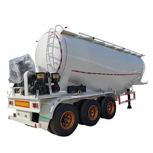 3 Axles 4 Axles Wheat Flour Tanker Semi Trailer Aluminum Tanker 30000 40000 L Bulk Cement Tank Semi Trailer