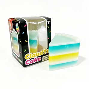 Nouveau jouet squishy en forme de gâteau nuage, jouet à presser en TPR à remontée lente, jouet anti-stress, jouet sensoriel Kawaii, ensemble de jeu alimentaire, cadeau promotionnel - Product Image 1