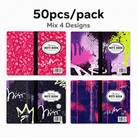 50 pochettes zippées à rabat, 2 compartiments, impression intégrale personnalisée selon votre design, en stock, styles de livres, conception gratuite pour vous