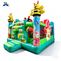 LilyToys Combo gonflable 5x5m, château gonflable, trampoline gonflable