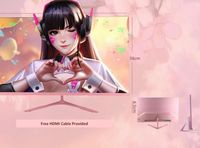 Oem Hot Super 4k 5K 32inch Pink Computer 21.5" 24" 27" Hd Ips Display 75hz Game Desktop Gaming Pc Monitor