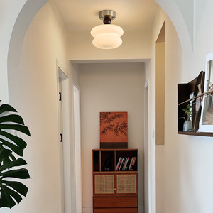 Lumière <span class=keywords><strong>de</strong></span> couloir médiévale, style Bauhaus, plafond <span class=keywords><strong>de</strong></span> balcon en bois français, entrée du hall d'entrée, aspiration - Product Image 1