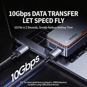 Cable de Datos UGREEN Dual Tipo-C Multifunción, Carga Rápida de 240W, Transferencia de Datos de Alta Velocidad de 10Gbps/40Gbps/80Gbps, Salida de Video 4K/8K/16K - Product Image 5