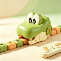 Jouet Serpent Télécommandé RC, Serpent Magnétique Mangeur, Jeu d'Aventure de Chasse, Jouets Éducatifs Rétro Classiques STEM pour Enfants