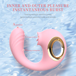 Vrouwelijke Seksspeeltproducten Oplaadbare Tongvormige Dolfijn Likken En Slaan Vibrator G Spot Vibrator - Product Image 3