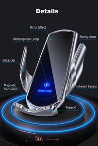 <span class=keywords><strong>Cargador</strong></span> Inalámbrico para Auto Q3 con Sujeción Automática, Carga Rápida de 15W, Salida de 10W, Puntas Magnéticas, Puerto Tipo-C, Certificado CE/FCC, Soporte para Teléfono Móvil - Product Image 4