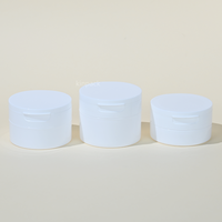 Pots en plastique blancs de 50g, 80g, 100g avec cuillère pour cosmétiques et soins de la peau