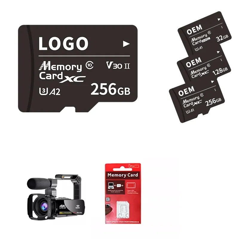 High Quality Wholesale memory card 64gb 128gb HD memory card sd 256 class 10