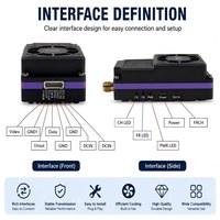 Transmisor de Video FPV Descboost 7.2G VTX 10W de Alta Potencia, Módulo de Enlace de Video Inalámbrico de Largo Alcance de 64 Canales con Antena