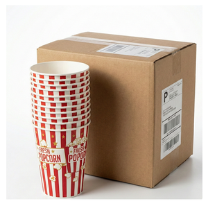 ถังป๊อปคอร์นคุณภาพพรีเมียมเคลือบ PE ทนทาน น้ำหนักเบา เหมาะสำหรับโรงภาพยนตร์ งานปาร์ตี้ และสถานบันเทิงต่างๆ - Product Image 3