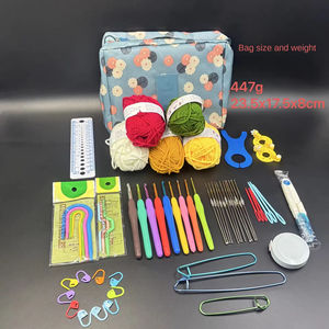 Novice <b>Crochet</b> Tool Set Soft Handle Sewing Kit Wool Needle <b>Hook</b> for Fabric <b>Crochet</b> Sweater Full Set for Zero Basis Made Plastic - Product Image 2
