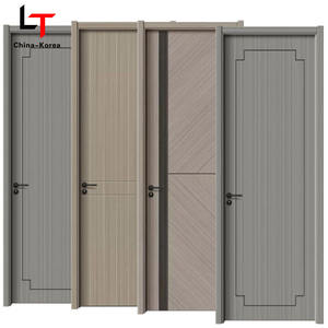 Porte en WPC de Chine, imperméable, insonorisée, chambre à coucher, intérieur, PVC, bois-plastique composite, intérieur avec cadre, avec serrures et poignées - Product Image 2