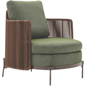 Juego de Sofás de Jardín de Metal Moderno y Lujoso para Exteriores - Muebles de Patio Duraderos, Impermeables y Ecológicos para Hoteles y Boutiques - Product Image 3