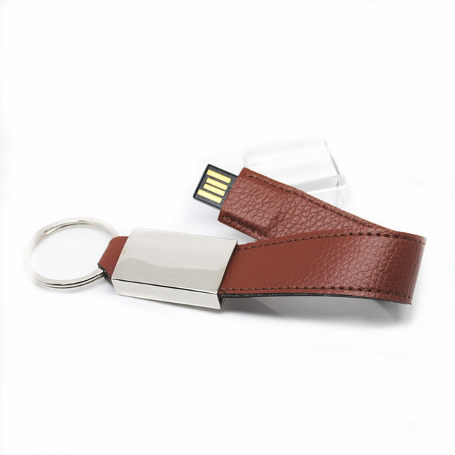 Hot Selling Usb 2.0 Interface Customized logo Printing Bracelet Leather case Usb Flash Drive