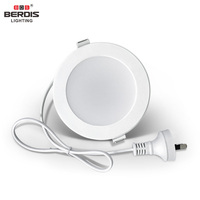 Plafonnier LED encastré en grille AU SAA PC+aluminium 18W, découpe 195~215mm, pour la maison