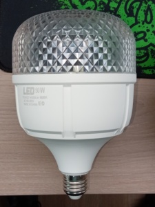 หลอดไฟ LED T115 30W ขั้ว E27 PP AC110V-265V SMD 6000K CRI90/Ra90 ได้รับการรับรอง RoHS/CE ใช้งานได้ 20000 ชั่วโมง 2500 ลูเมนส์ สำหรับใช้งานกลางแจ้ง - Product Image 5
