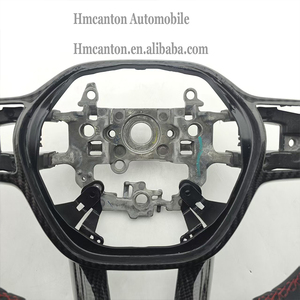 พวงมาลัยหนังเรียบสีแดงลายเส้นด้านบน ดีไซน์โดดเด่น เหมาะสำหรับรถยนต์ฮอนด้า ซีวิค เจนเนอเรชั่นที่ 11 - Product Image 2