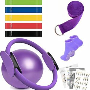 Kit d'exercices portable Pilates et Yoga : Anneau de Pilates, Bande de Résistance TPE 25 cm, Sangle de Ballançoire, Accessoires pour la Maison et la Salle de Sport - Product Image 2