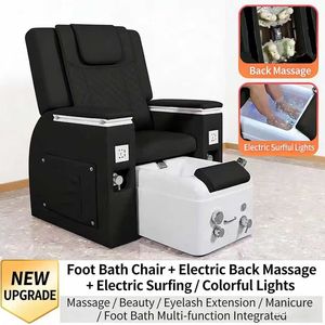 Sillón Multifuncional para Manicura, Pestañas, Pedicura, con Masaje de Espalda y Reposapiés - Product Image 5
