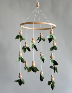Forest Style Baby <strong>Crib</strong> Mobile <strong>Floral</strong> Nursery Baby Mobile Lighter and Darker Leaves Leaf <strong>Crib</strong> Mobile - Product Image 3