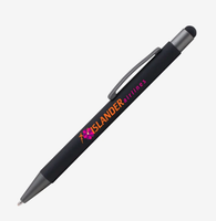 Stylos à bille personnalisés Bowie Soft Touch avec impression de logo en couleur, cadeaux promotionnels, fournitures de papeterie de bureau
