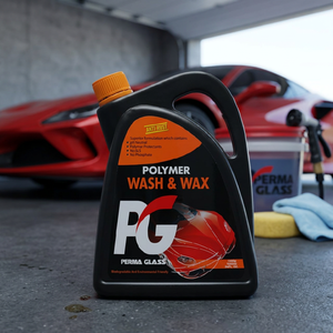 Perma Glass Polymer Lemon Fragrance Wash & Wax 24 Fl Oz Nettoyant et Cire pour Voiture Protection Antirouille Formule PG Rapport de Dilution 1:10 - Product Image 1
