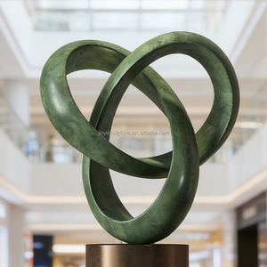 Sculptures Extérieures Personnalisées en Acier Inoxydable de Grande Taille, Surface Patinée/à Motifs de Pierre/Ressemblant à la <span class=keywords><strong>Rouille</strong></span>, Œuvres d'Art Métalliques de Haute Qualité - Product Image 1