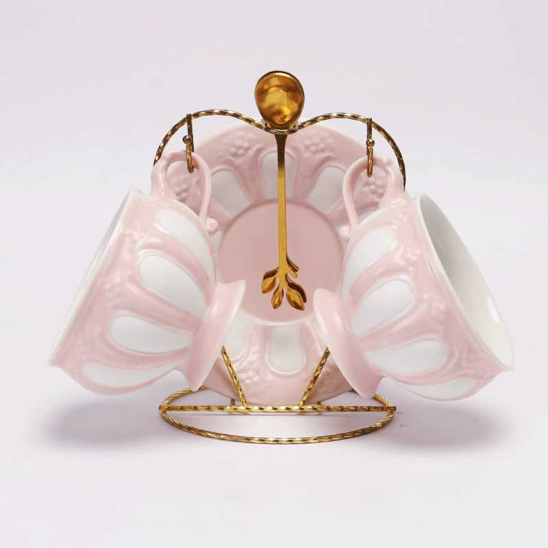 double cup and saucer