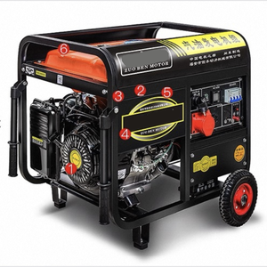 Générateur diesel 4 temps haute performance 220V le plus vendu, arbre à cames en acier plastique, diamètre de crémaillère 25mm, panneau moyen, usage industriel - Product Image 4