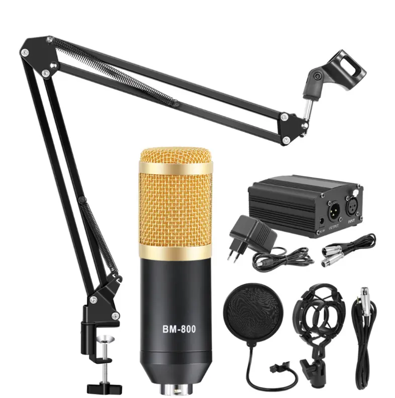 Professional bm 800 Condenser Microphone 3.5Mm Wired Bm-800 karaoke BM800 Recording Microphone for Computer Karaoke KTV