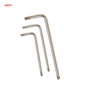 Clé <span class=keywords><strong>Torx</strong></span> WEST <span class=keywords><strong>T55</strong></span> en acier CRV, clé étoile de type L, robuste, pour utilisation industrielle et réparations - Product Image 1