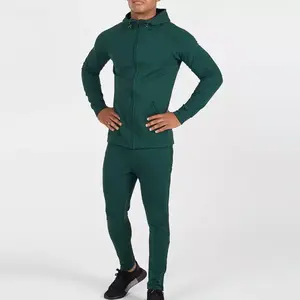 Özel erkek eşofman takımı setleri eğitim Fitness spor Sweatpants Slim Fit Tech polar Hoodie seti Jogger takım elbise erkekler için