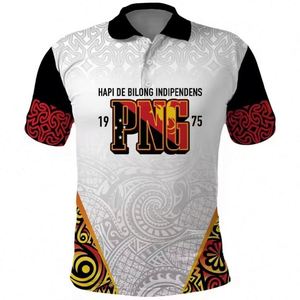 Diseño Gratuito, Tejido Antiarrugas con Estampado para la Celebración del 50 Aniversario de la Independencia de Papúa Nueva Guinea, Impresión por Transferencia Térmica, Transpirable - Product Image 2