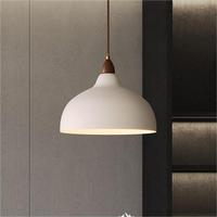 Lustre de restaurant minimaliste japonais, modèles de designer, salon, chambre à coucher, lampe suspendue en bois de noyer et en fer