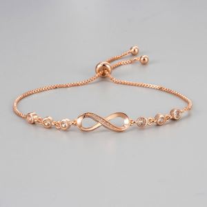 Silver Color Infinity 8 Word Zircon Jewelry Sets for Women <b>Necklace</b> Bracelet Earrings <b>Matching</b> Statement Jewelry Gifts - Product Image 3