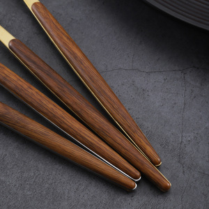 Ensemble de couverts en acier inoxydable de style portugais, couteau à steak à long manche, fourchette, cuillère, kit moderne de fourchettes à pâtes, dessert et thé - Product Image 4