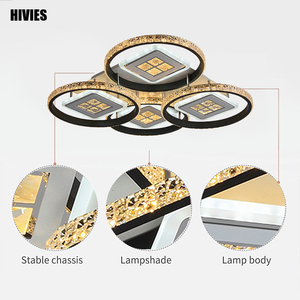 Accesorios de luz nórdica, lámpara cuadrada Pop de acero inoxidable, decoración del hogar, pasillo, pasillo, luz de techo Led, entrega - Product Image 5