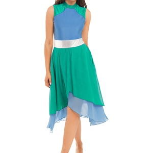 Robe de <span class=keywords><strong>danse</strong></span> de louange Costumes de <span class=keywords><strong>danse</strong></span> de culte liturgique <span class=keywords><strong>Tunique</strong></span> asymétrique de robe d'église - Product Image 3