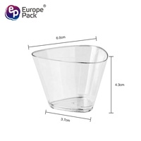 Tasse à crème glacée en plastique, Mini gelée, yaourt, Dessert, 50 pièces