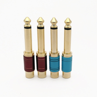 Connecteur d'adaptateur Audio Mono femelle, 6.35/6.35mm, 1/4 pouces, fiche Mono vers RCA femelle